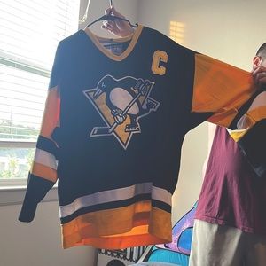 NHL Pittsburgh Penguins Hockey Jersey Mario Lemieux  Vintage CCM Xl /XXL size 54